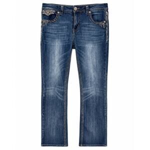 Grace in LA Jeans Womens 30 Easy Fit Bootcut Western Bling Y2K Embellished 30x32